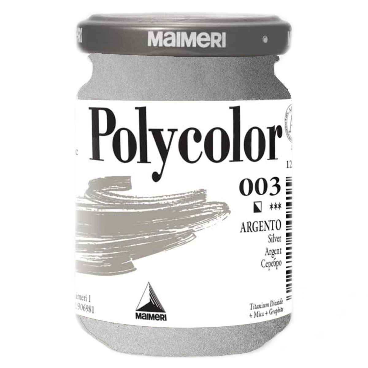 Acrilic Polycolor argintiu 140ml Maimeri 003