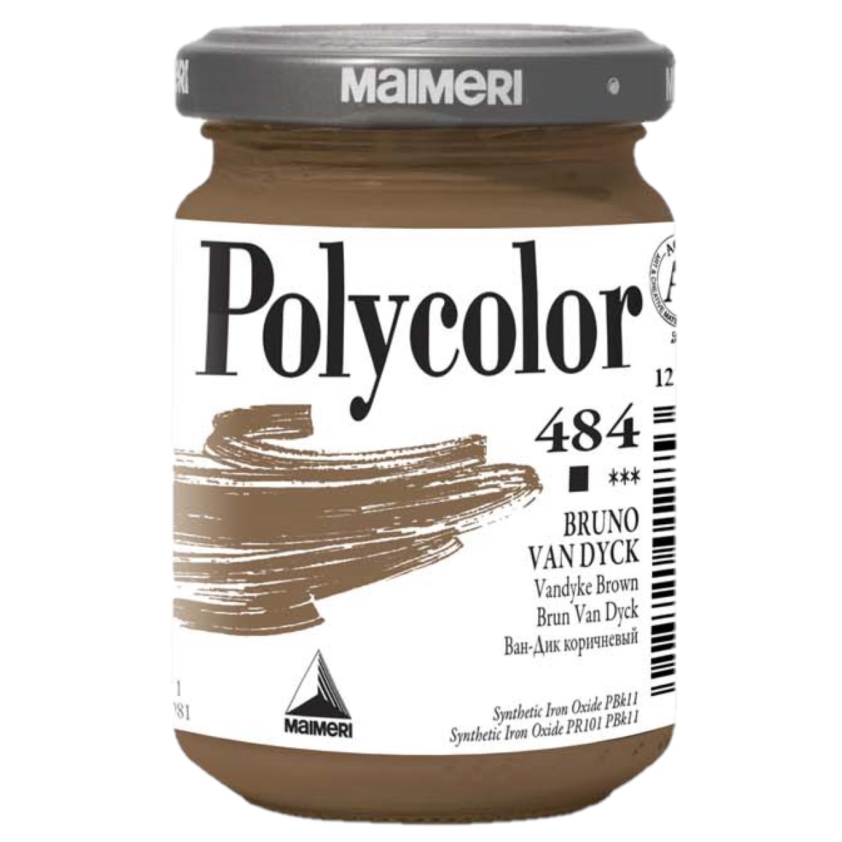 Acrilic Polycolor maro vandyke 140ml Maimeri 484