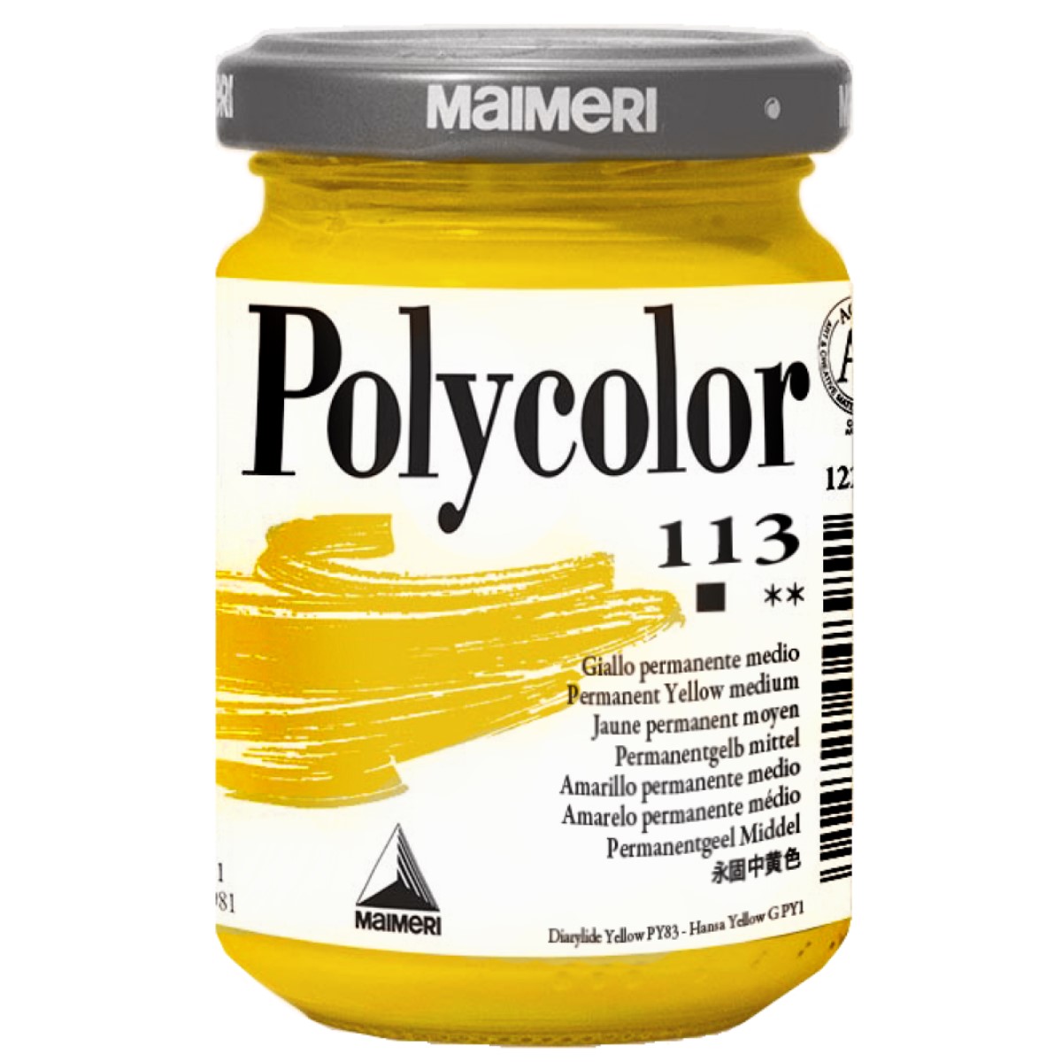 Acrilic Polycolor galben mediu 140ml Maimeri 113