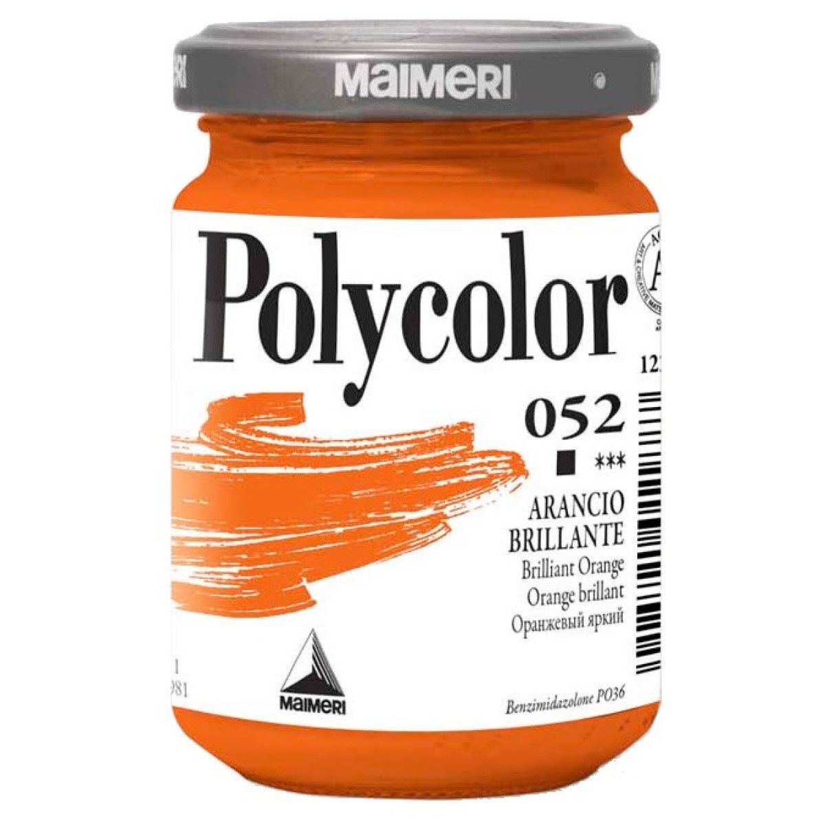 Acrilic Polycolor portocaliu stralucitor 140ml Maimeri 052