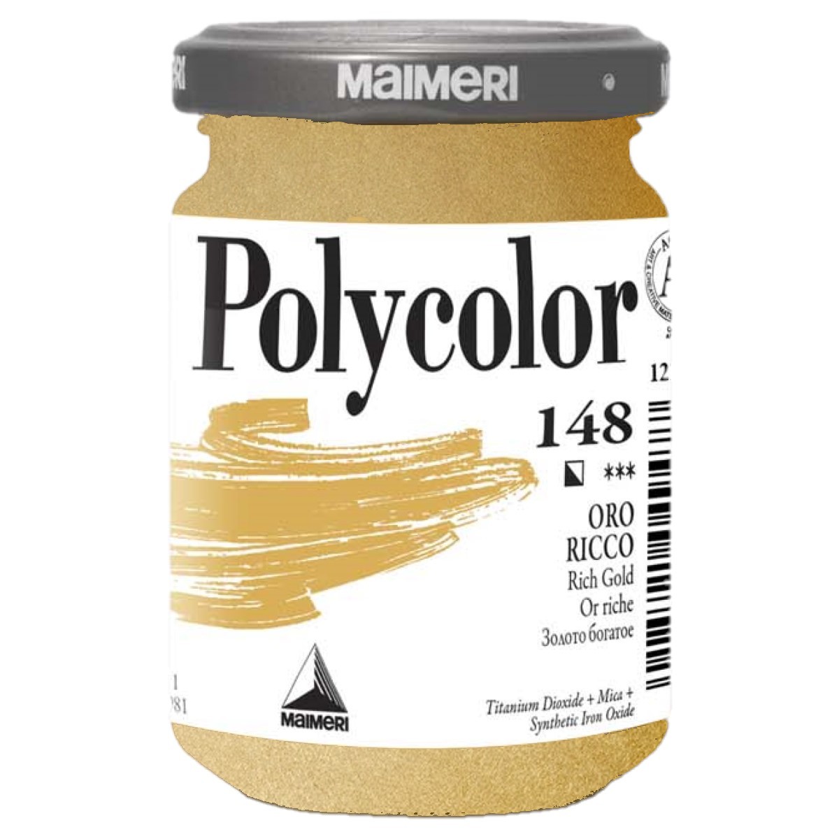 Acrilic Polycolor auriu pal 140ml Maimeri 148