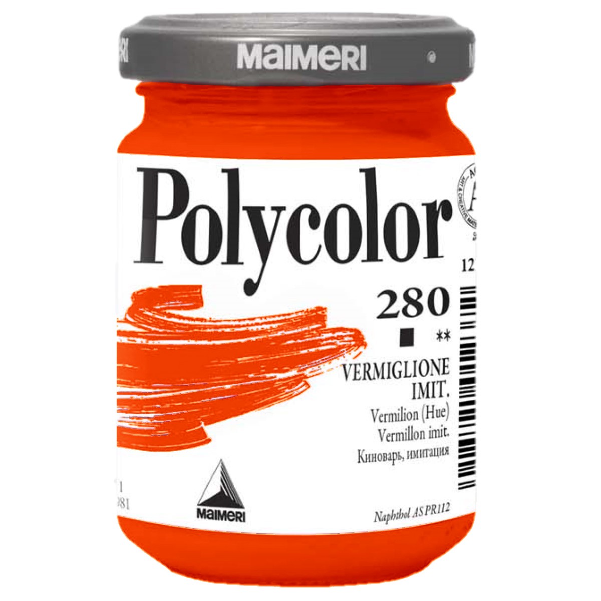 Acrilic Polycolor rosu vermilion 140ml Maimeri 280