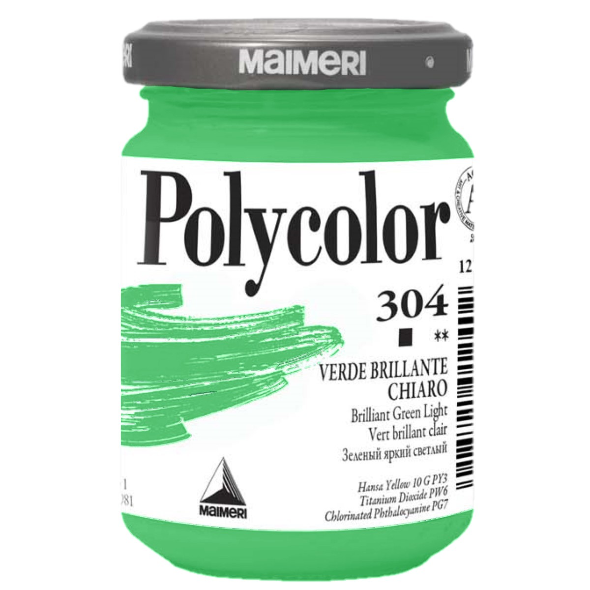 Acrilic Polycolor verde deschis stralucitor 140ml Maimeri 304