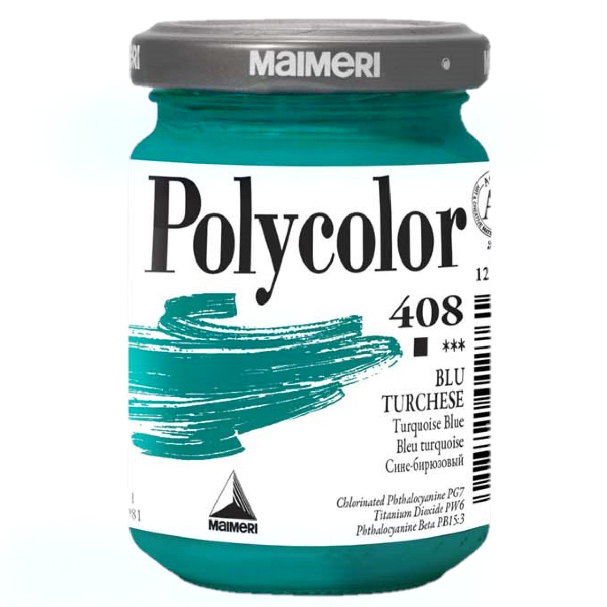 Acrilic Polycolor albastru turcoaz 140ml Maimeri 408