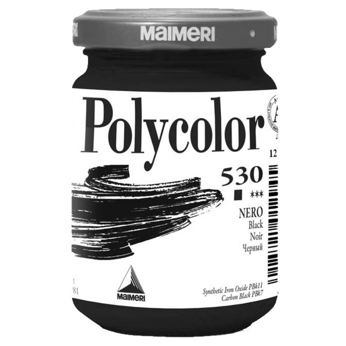 Acrilic Polycolor negru 140ml Maimeri 530
