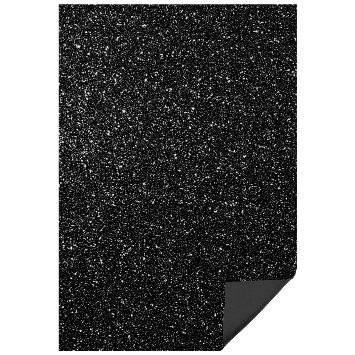 Carton buretat negru cu sclipici 40x60cm x 2mm MP PN574-16