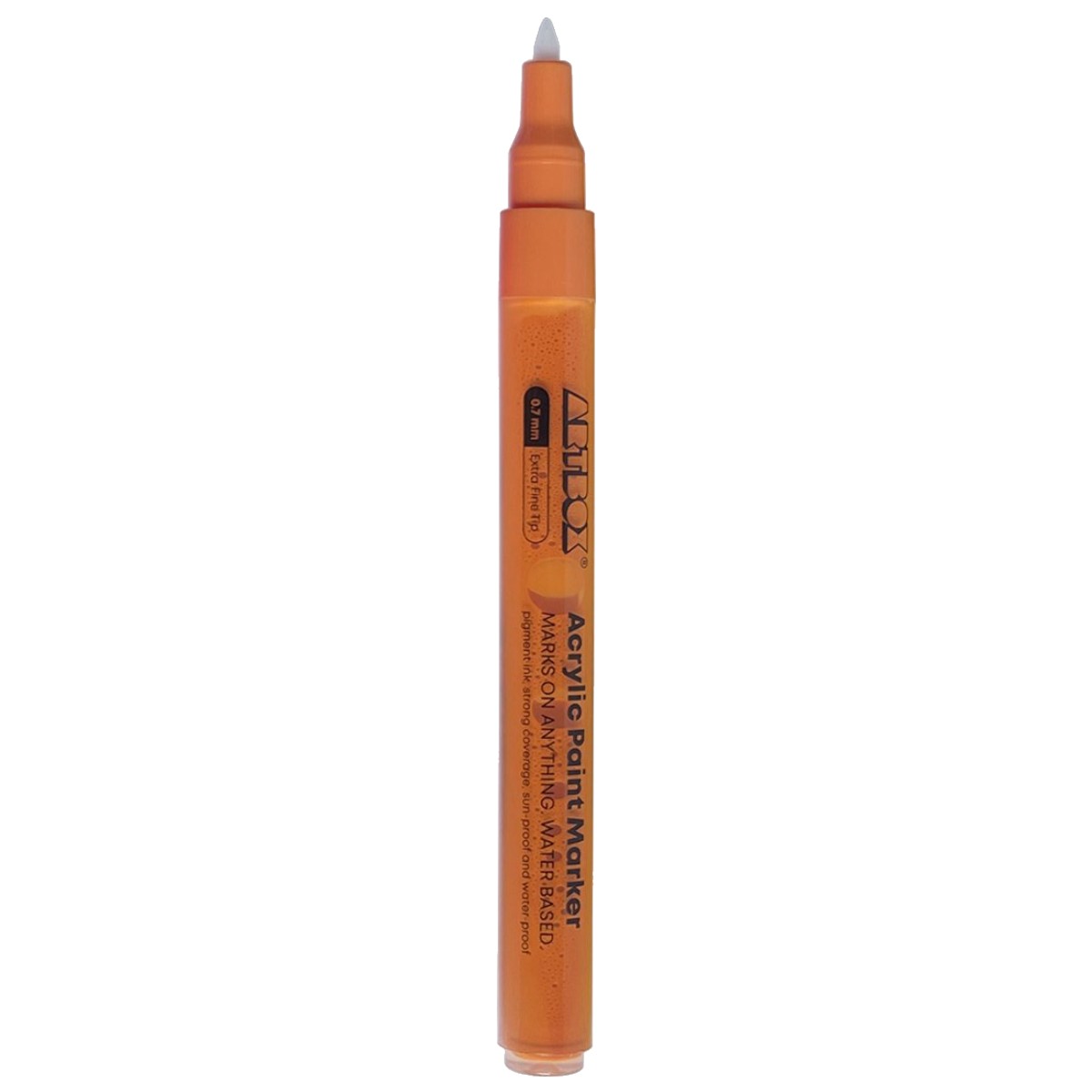 Marker cu vopsea acrilica portocalie varf 0 7mm Artbox AX5007Y609