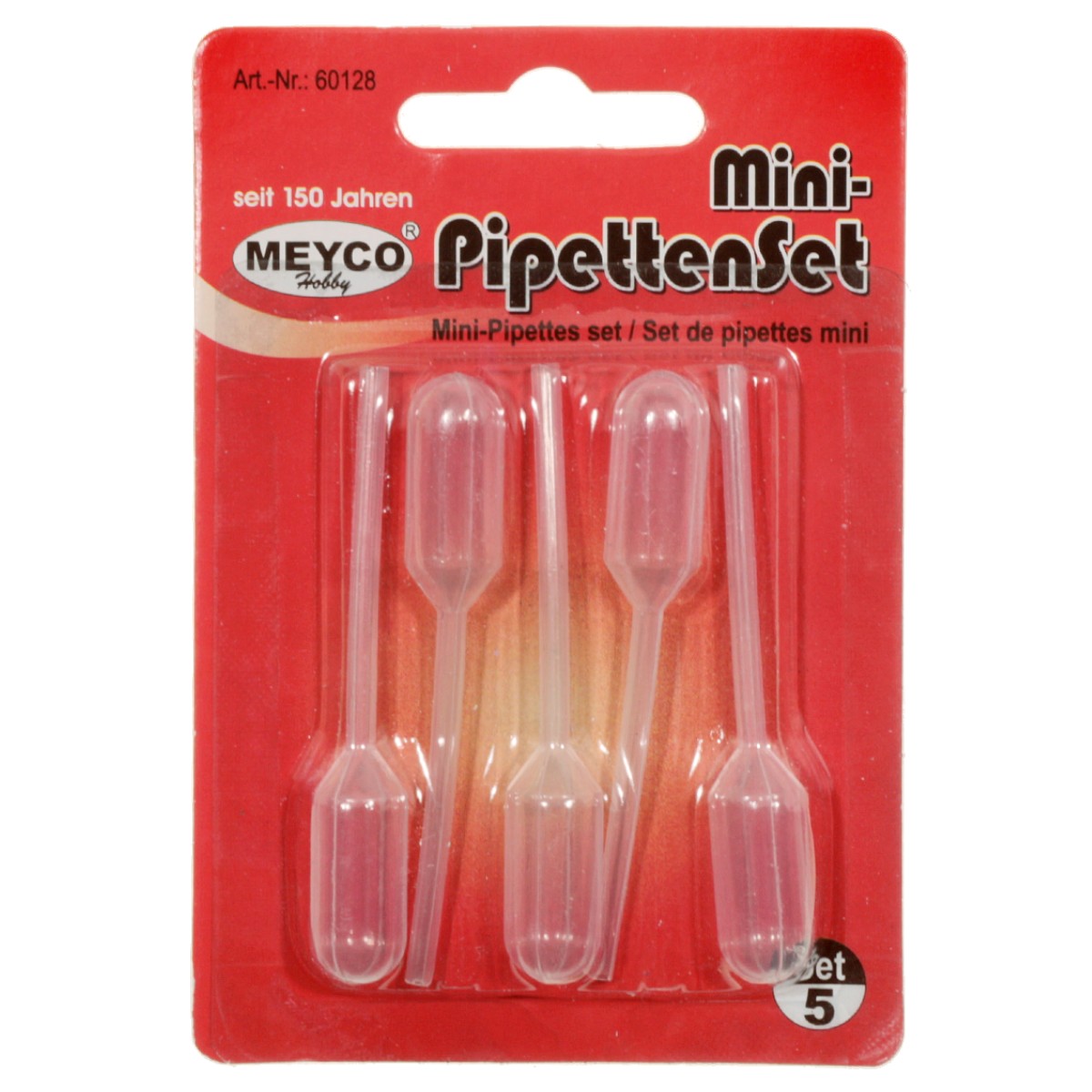 Pipeta plastic 6 5x1cm 5 set Meyco 60128