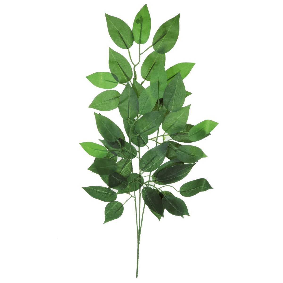 Creanga frunze ficus 3 ramificatii 62cm verde 198268GR