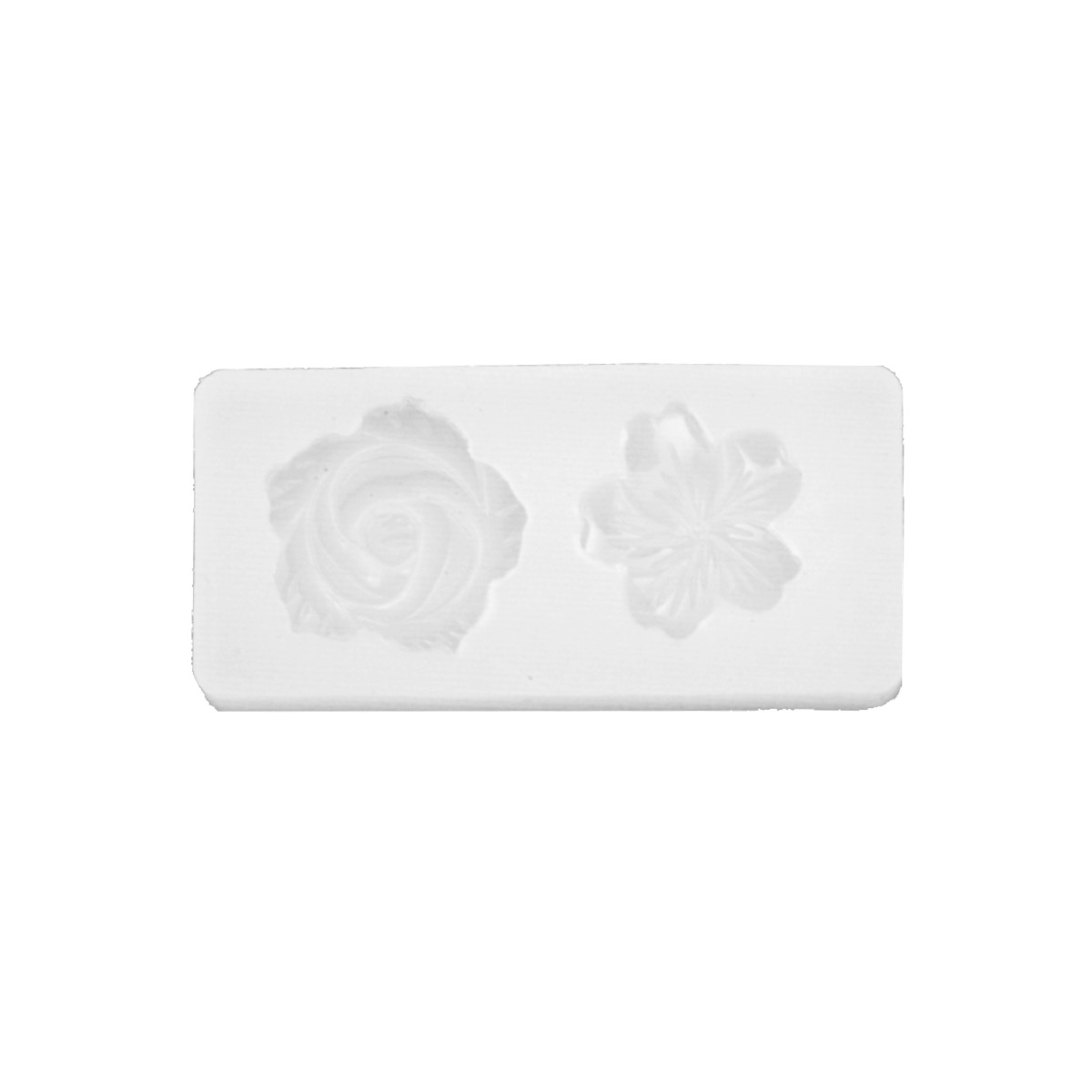 Matrita silicon flori mici 2x4 2x0 7cm 825026 alb