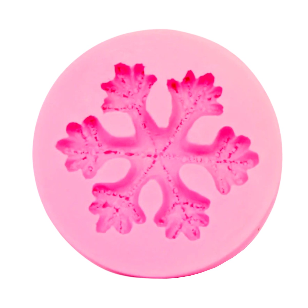 Matrita silicon rotunda fulg de nea 7 4x1 7cm 841956 roz