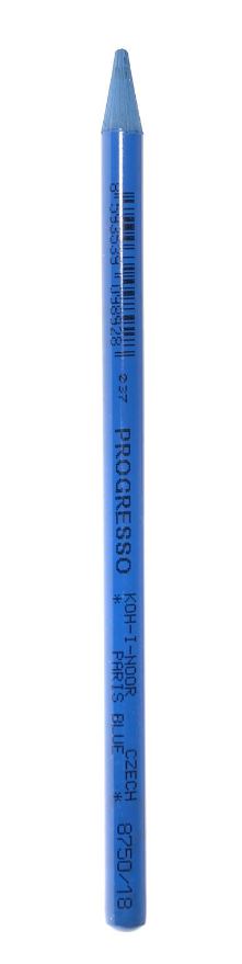 Creion color fara lemn albastru Paris Progresso Koh-I-Noor K8750-18