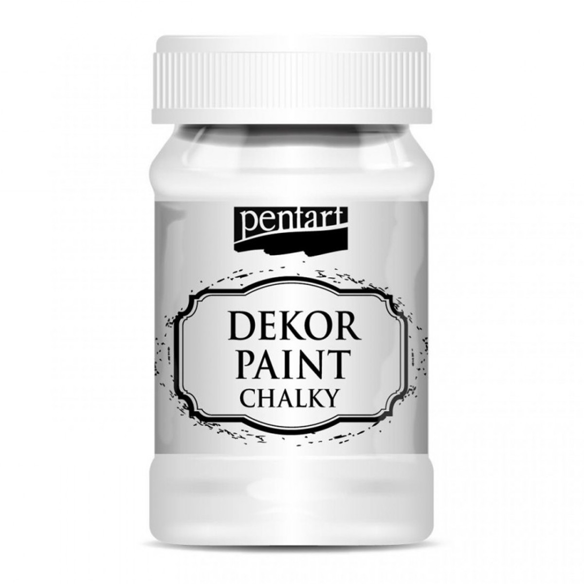 Culoare Dekor Paint Chalky alb 100ml Pentart 21472