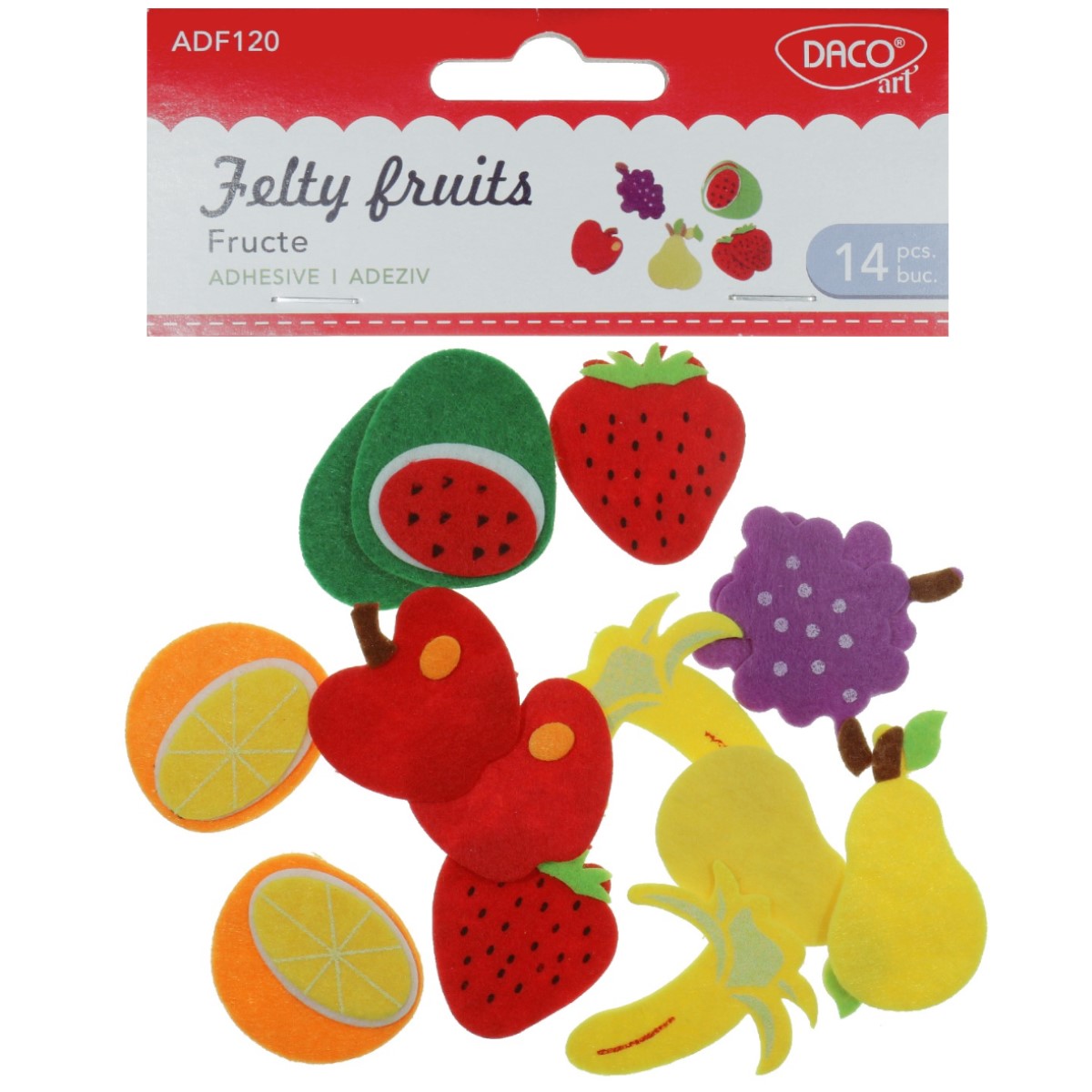 Fructe pasla cu adeziv 14 set Daco AD120