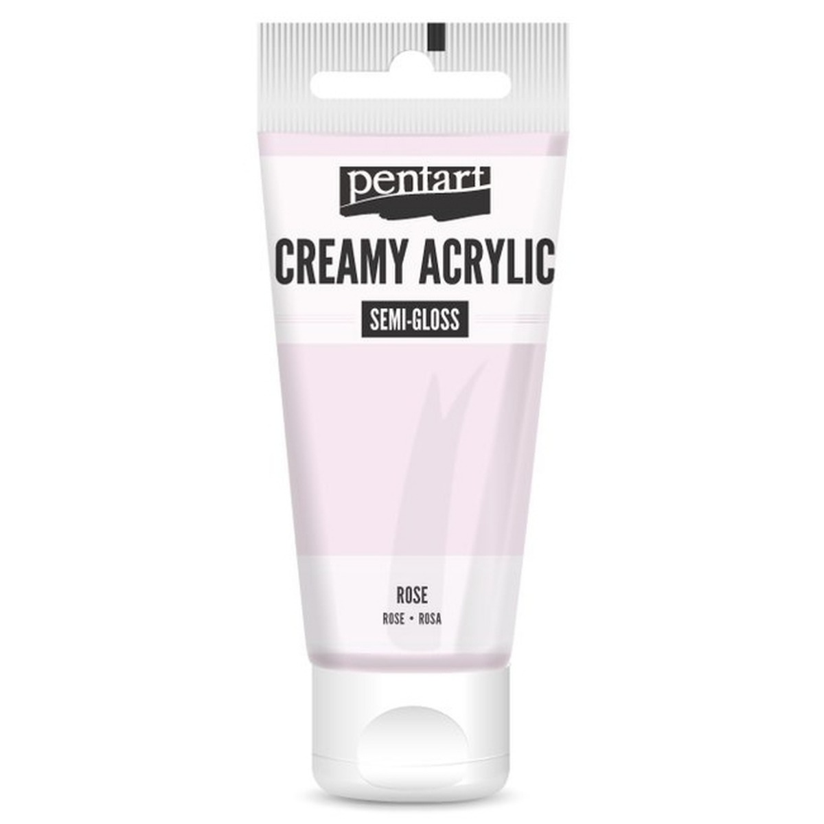 Acrilic Creamy semi-gloss 60ml Pentart roz trandafiriu 27970