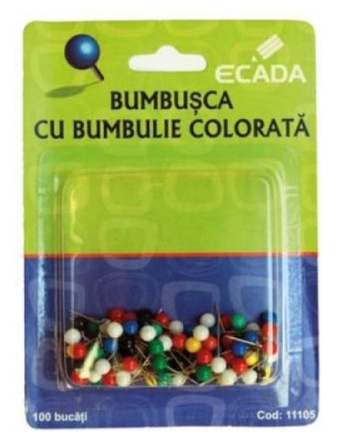 Ace cu gamalie plastic 1 7cm 100 cutie Bumbusca Ecada 11105