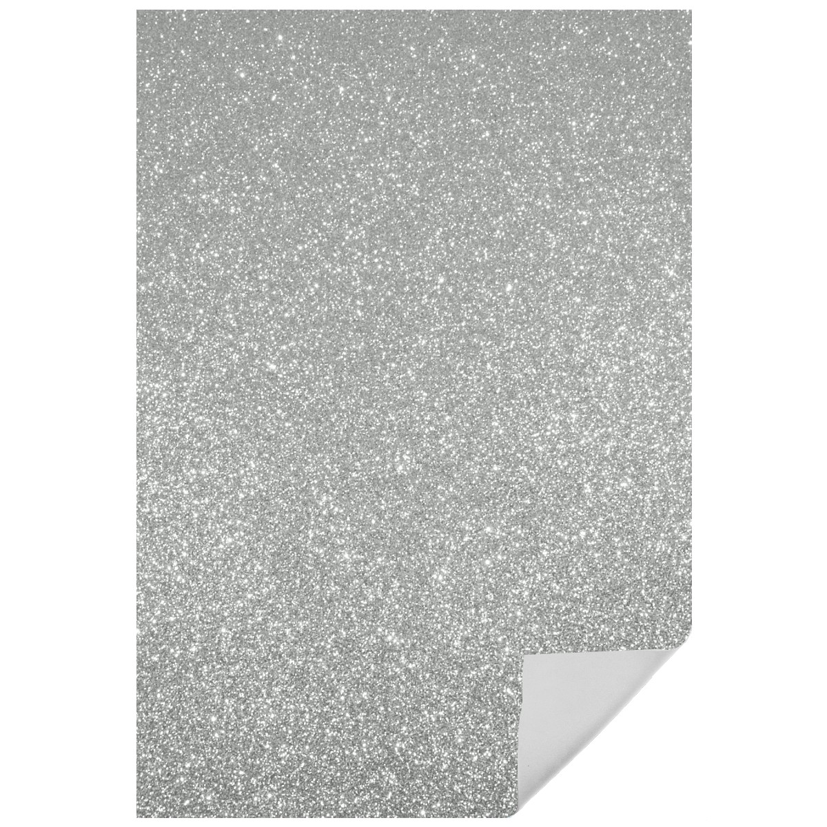 Carton buretat argintiu cu sclipici 40x60cm x 2mmm MP PN574-01