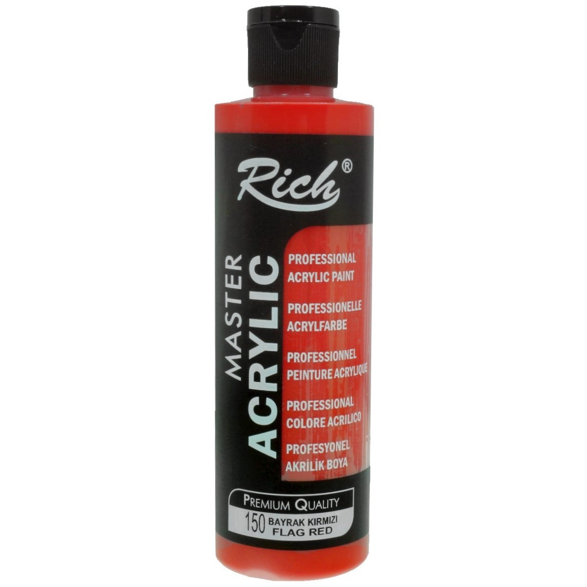 Acrilic rosu vermilion mat 240ml Rich AKR-240-150