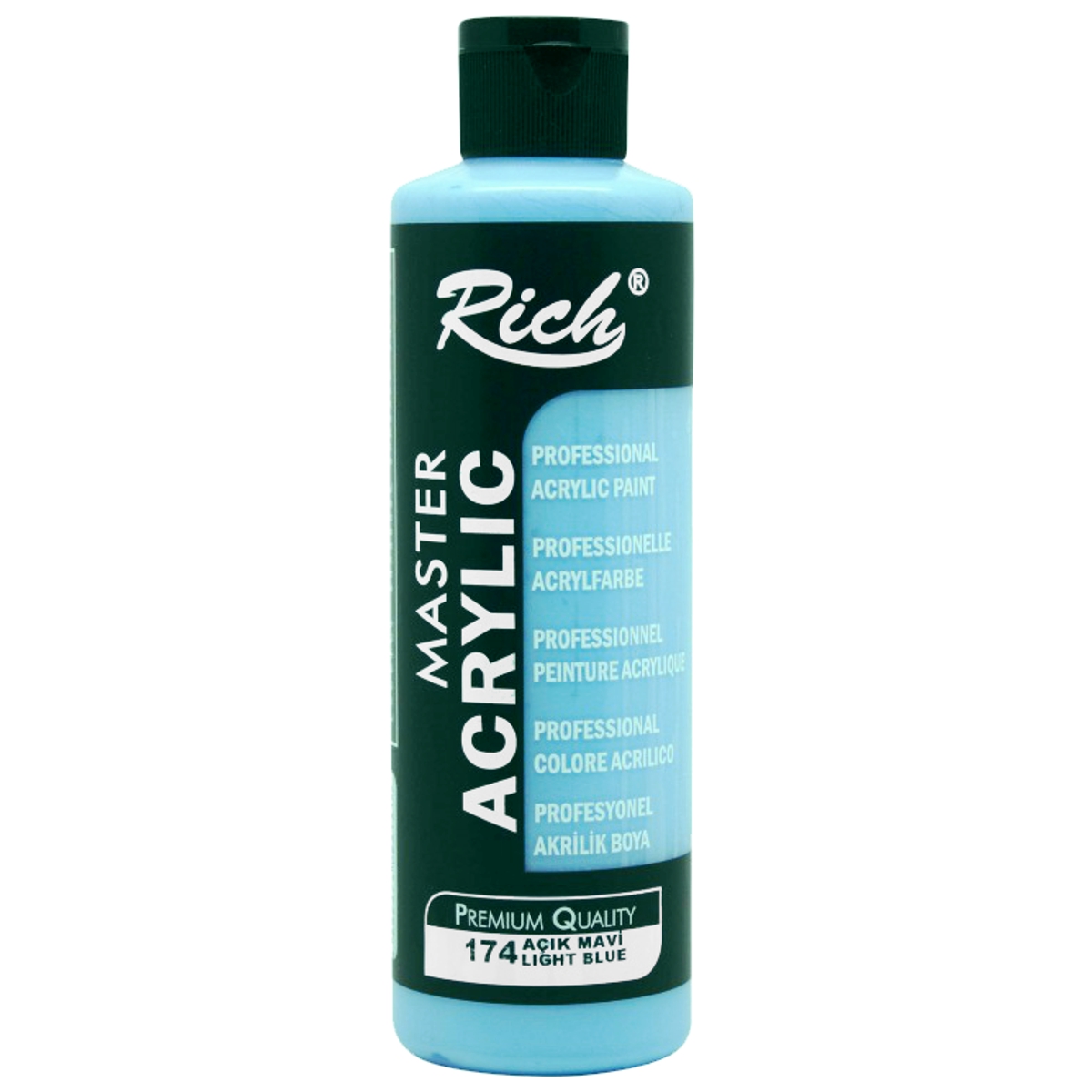 Acrilic bleu mat 240ml Rich AKR-240-174