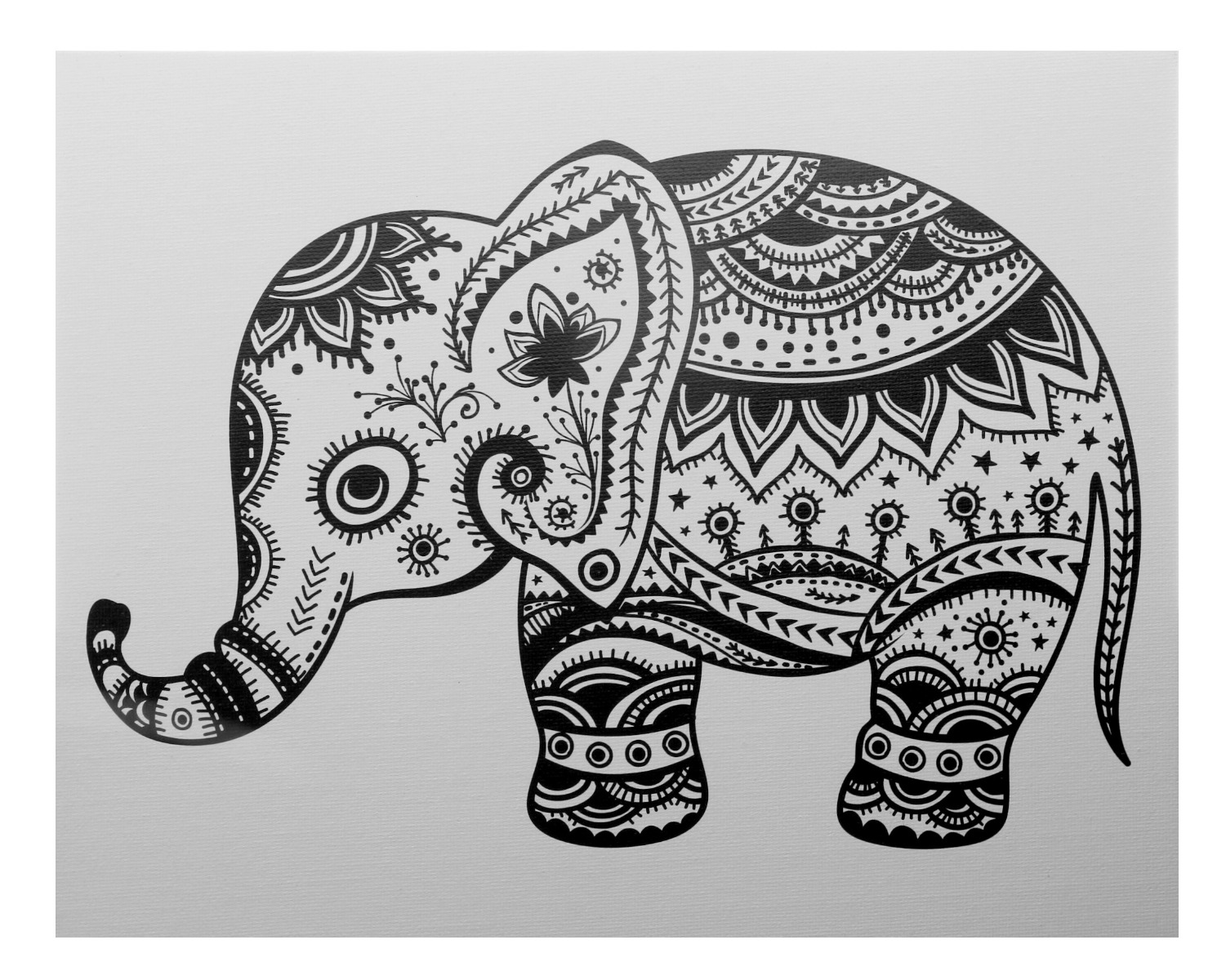 Carton panzat predesenat - Elefant 24x30cm