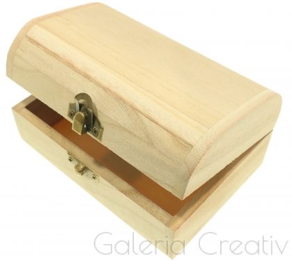 Cutie lemn cufar nefinisata cu inchizatoare clapeta 14x9 5x7 2cm C32-02 35255