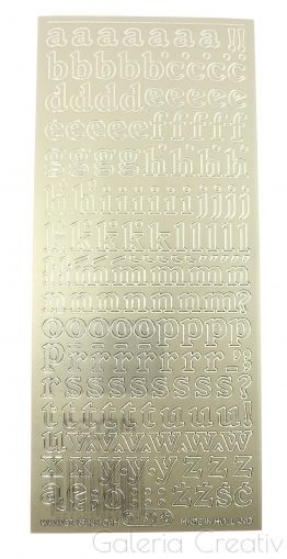 Abtibild argintiu alfabet 10x23cm Meyco 25613